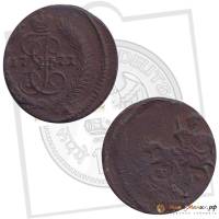 (1771, ЕМ) Монета Россия-Финдяндия 1771 год 1/4 копейки   Полушка Медь  VF